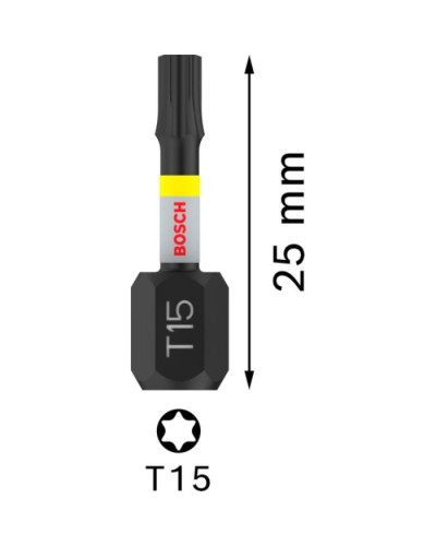 PRO Impact Control T15 25мм біти  2шт  - фото 2