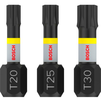 PRO Impact Control T20/T25/T30 25мм біти  3шт