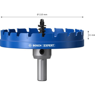 EXPERT Коронка Bosch Sheet Metal Arbored 110 мм HS