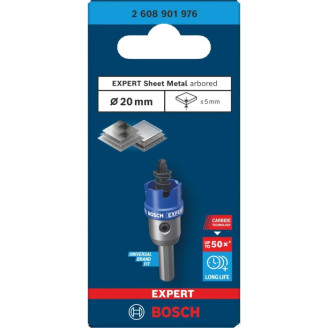 EXPERT Коронка Bosch Sheet Metal Arbored 20 мм HS