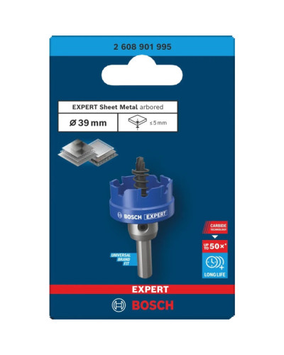 EXPERT Коронка Bosch Sheet Metal Arbored 39 мм HS  - фото 3