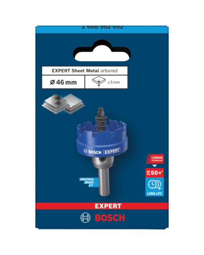 EXPERT Коронка Bosch Sheet Metal Arbored 46 мм HS  - фото 3
