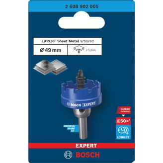 EXPERT Коронка Bosch Sheet Metal Arbored 49 мм HS