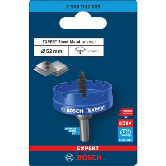 EXPERT Коронка Bosch Sheet Metal Arbored 52 мм HS