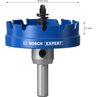 EXPERT Коронка Bosch Sheet Metal Arbored 55 мм HS