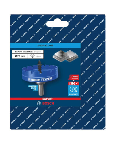 EXPERT Коронка Bosch Sheet Metal Arbored 70 мм HS  - фото 3