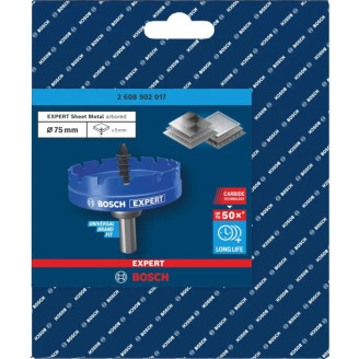 EXPERT Коронка Bosch Sheet Metal Arbored 75 мм HS