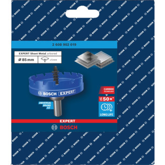 EXPERT Коронка Bosch Sheet Metal Arbored 85 мм HS