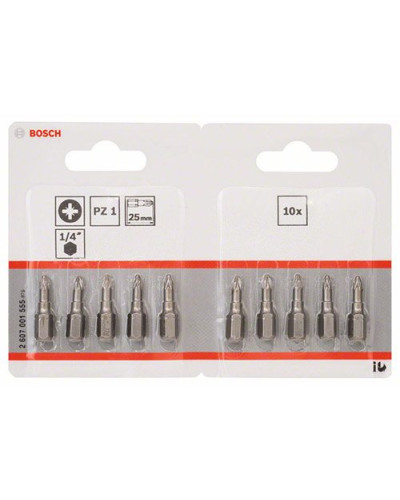10 біт Bosch Extra Hard 25 мм PZ1  - фото 2