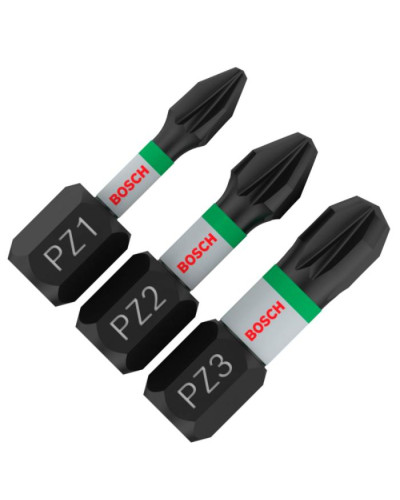 PRO Impact Control PZ1/PZ2/PZ3 біти  25 мм, 3шт