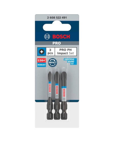 PRO Impact Control PH 50мм бит 3шт  - фото 2