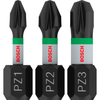 PRO Impact Control PZ1/PZ2/PZ3 біти  25 мм, 3шт