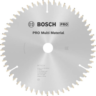 Пильный диск Bosch 190x24x20 мм 54 MULTIMATER