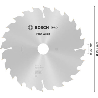 Пильный диск Bosch 230x28x30 мм 24 OPTILINE