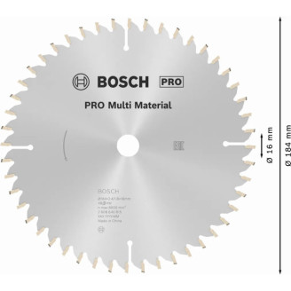PRO Пиляльний диск for Multi Material, 184x24x16 мм