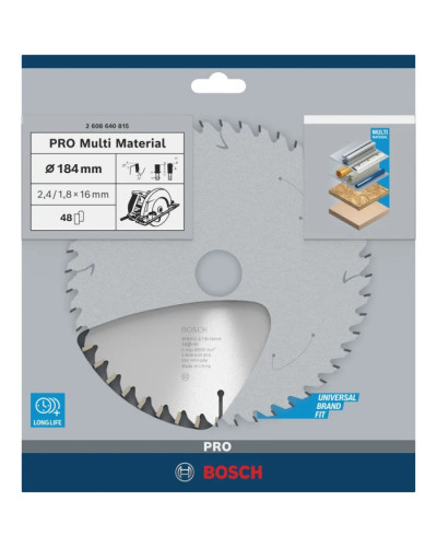 PRO Пильный диск for Multi Material, 184x24x16 мм  - фото 4