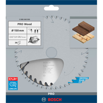 Пильный диск Bosch 150x24x20 мм 36 OPTILINE