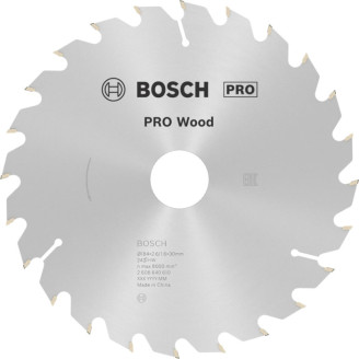 Пильный диск Bosch 184x26x30 мм 24 OPTILINE