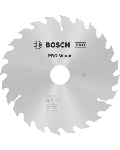 Пильний диск Bosch 184x26x30 мм 24 OPTILINE