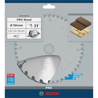 Пильный диск Bosch 184x26x30 мм 24 OPTILINE