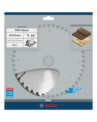 Пильний диск Bosch 210x28x30 мм 36 OPTILINE  - фото 2