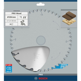 Пильний диск Bosch 254x2x30 мм 24