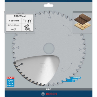Пильний диск Bosch 254x2x30 мм 60 OPTILINE