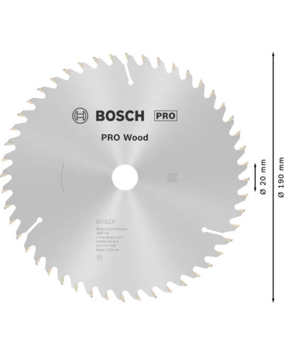 Пильний диск Bosch 190x26x20 мм 48 OPTILINE  - фото 2