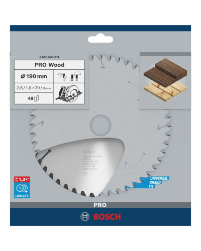 Пильний диск Bosch 190x26x20 мм 48 OPTILINE  - фото 4