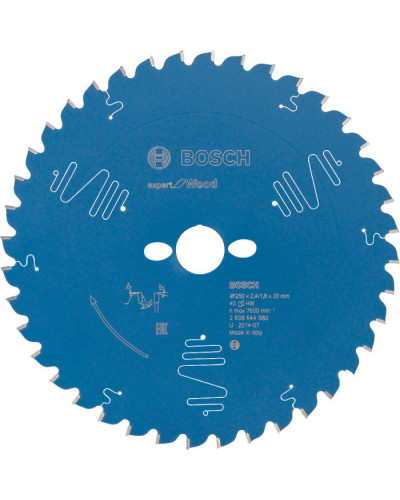 Пильный диск Bosch 250x30x2.4/1.8x40T Expert for Wood
