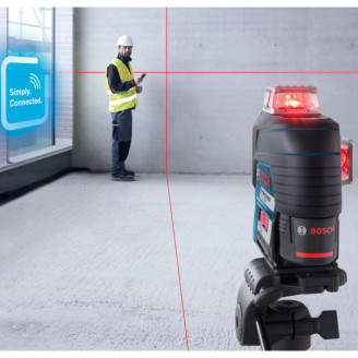 Лазерний рівень (нівелір) Bosch GLL 3-80 C (12 V) + BM 1 + L-Boxx