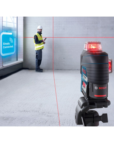Лазерний рівень (нівелір) Bosch GLL 3-80 C (12 V) + BM 1 + L-Boxx  - фото 3