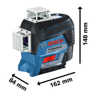 Лазерний рівень (нівелір) Bosch GLL 3-80 C (12 V) + BM 1 + L-Boxx
