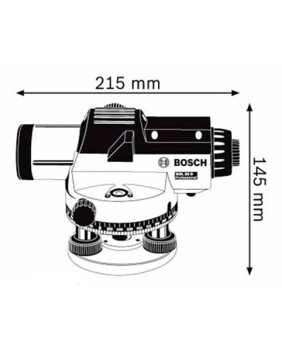 Оптичний нівелір Bosch GOL 32D  - фото 3