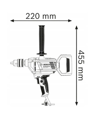 Міксер-дриль Bosch GBM 1600 RE  - фото 3