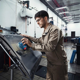 Акумуляторна ексцентрикова шліфмашина Bosch GEX 185-LI з 1 акб 4.0 Ah, GAL 18V-40