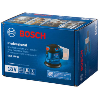 Акумуляторна ексцентрикова шліфмашина Bosch GEX 185-LI соло