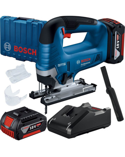 Акумуляторний лобзик Bosch GST 185-LI, 2 x GBA 18V 4.0Ah,  GAL 18V-40, кейс
