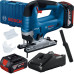 Акумуляторний лобзик Bosch GST 185-LI, 2 x GBA 18V 4.0Ah,  GAL 18V-40, кейс