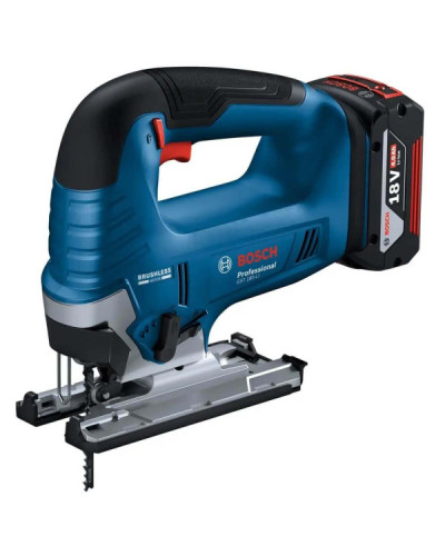 Аккумуляторный лобзик Bosch GST 185-LI Professional, с акб GBA 18 В 4.0 Ah и з/у GAL 18V-20, в кейсе  - фото 2