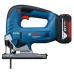 Аккумуляторный лобзик Bosch GST 185-LI Professional, с акб GBA 18 В 4.0 Ah и з/у GAL 18V-20, в кейсе  - фото 3