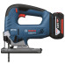 Аккумуляторный лобзик Bosch GST 185-LI Professional, с акб GBA 18 В 4.0 Ah и з/у GAL 18V-20, в кейсе  - фото 4