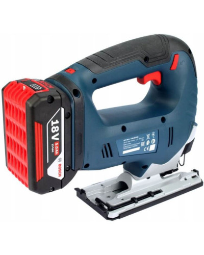 Аккумуляторный лобзик Bosch GST 185-LI Professional, с акб GBA 18 В 4.0 Ah и з/у GAL 18V-20, в кейсе  - фото 5