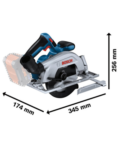 Аккумуляторная дисковая пила Bosch GKS 185-LI Professional, с диском Standard for Wood, без акб и з/у  - фото 14