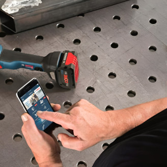 Аккумуляторная угловая шлифмашина Bosch GWX 18V-10 SC, без акб