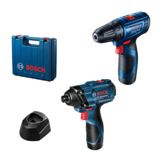 Набор аккумуляторных инструментов Bosch GSR 120-LI, Bosch GDR 120-LI Professional, 2 акб GBA 12V 2.0Ah, з/у GAL 1210 CV