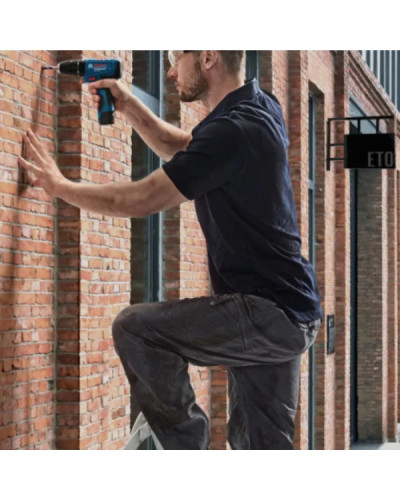 Аккумуляторная ударная дрель-шуруповерт Bosch GSB 120-LI Professional, 2 акб 2.0 Ah, з/у, кейс  - фото 5