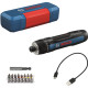 Акумуляторна викрутка (шуруповерт) Bosch GO 3 (8-pcs bit set, bit holder, USB-C cable, Mini Case, in Carton)