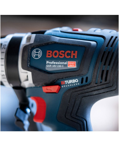 Акумуляторний дриль-шуруповерт Bosch GSR 18V-150 C + 2 акб 18V 8Ah, зп  - фото 6