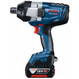 Аккумуляторный ударный гайковерт Bosch GDS 18V-1050 H Professional, с 2 акб GBA 18V 5Ah и з/у GAL 18V-40, в кейсе L-Boxx 136